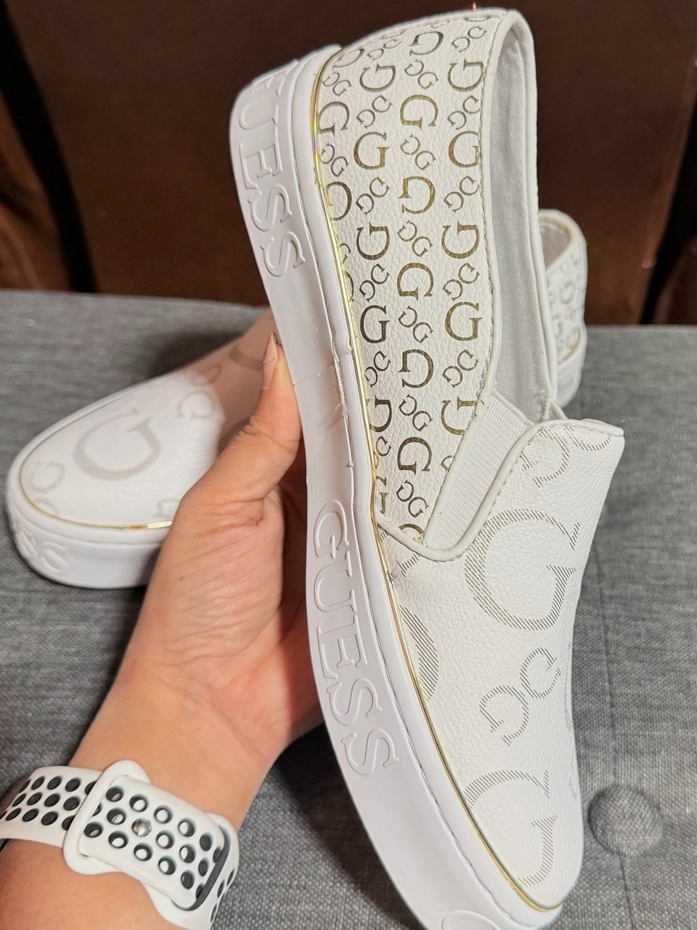 Michael Kors Kendrick Slip On Espadrille Flats Pale Gold[ Size 9.5] - Picture 2 of 10